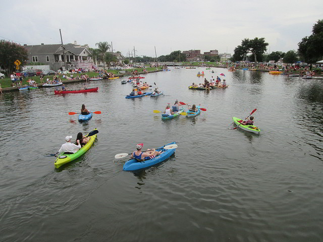 Spend your Independence Day holiday in New Orleans like the locals do, on the banks of beautiful Bayou St. John. (Photo courtesy Flickr user Infrogmation.)