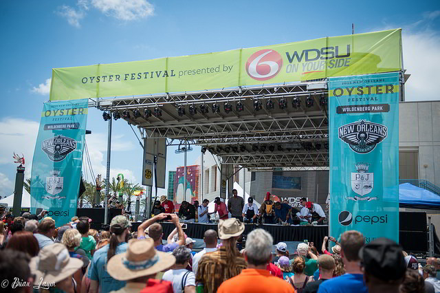 The New Orleans Oyster Festival features live music, an oyster shucking competition and plenty of food. (Photo: Brian Lauer, via Flickr)