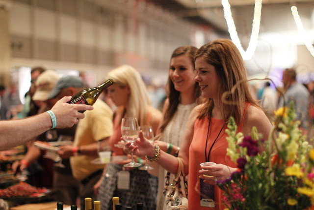The Grand Tasting at New Orleans Wine & Food Experience showcases more than 1000 wines alongside delicious foods from over 75 New Orleans restaurants. (Photo courtesy NOWFE)