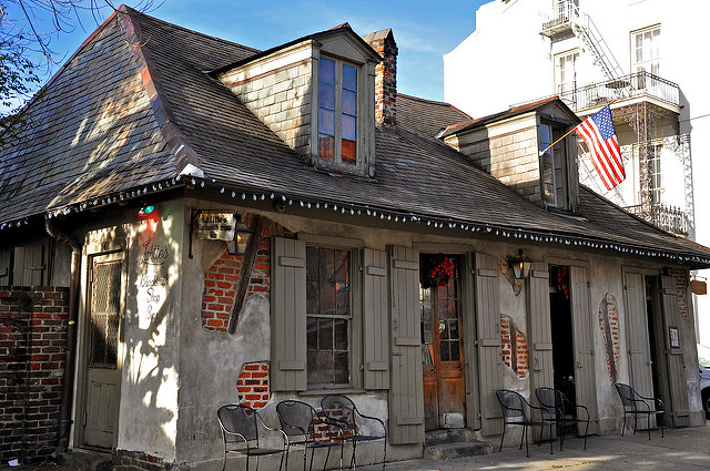 Located at the corner of Bourbon and St. Phillip, Lafitte's Blacksmith Shop is one of the oldest buildings in the city. (Photo via Flickr user Jennifer Boyer)