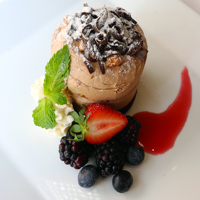 Choose from two delicious desserts on Criollo’s COOLinary menu, including our Mile High Chocolate Parfait.