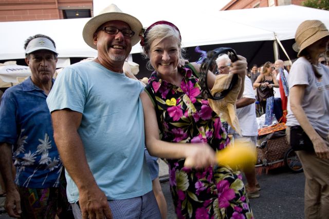 Enjoy live music from local jazz musicians and New Orleans brass bands at the Satchmo SummerFest. Photo credit: Derek Bridges