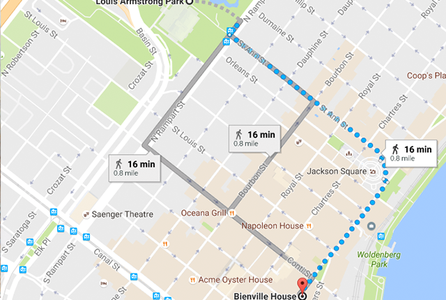 There are a multitude of different iconic New Orleans streets to take on the way to the Fest.