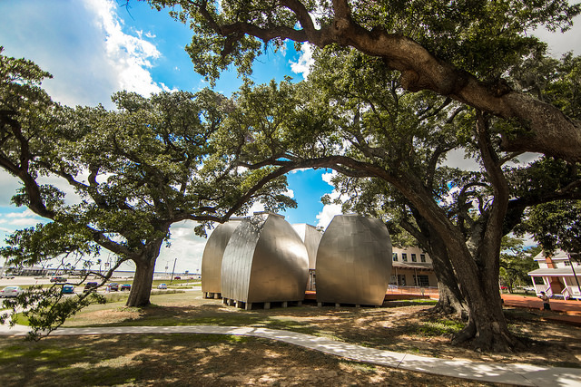 The exhibits aren't the only art on display at the Ohr-O’Keefe Museum of Art in Biloxi. The facility was designed by reknowned architect Frank Gehry. (Photo courtesy Thomas Hawk, via Flickr)